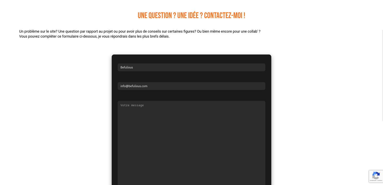 Befulious contact