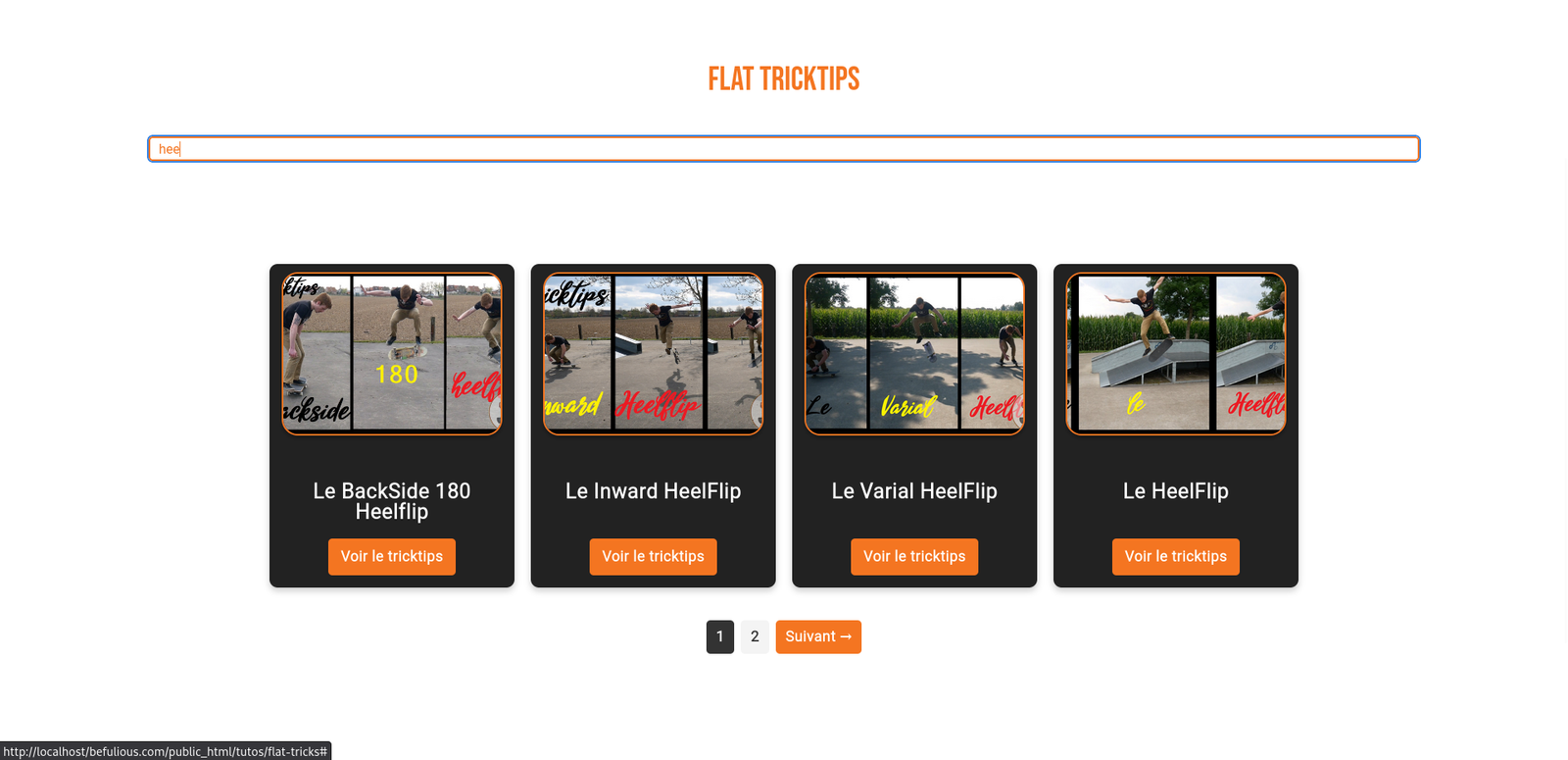 Befulious tricks flat liste