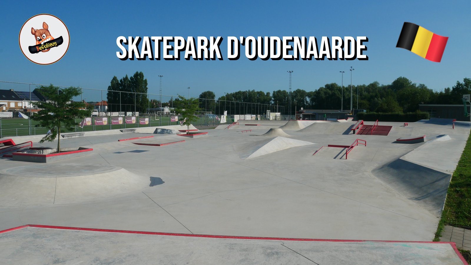 Vue générale du skatepark de Oudenaarde